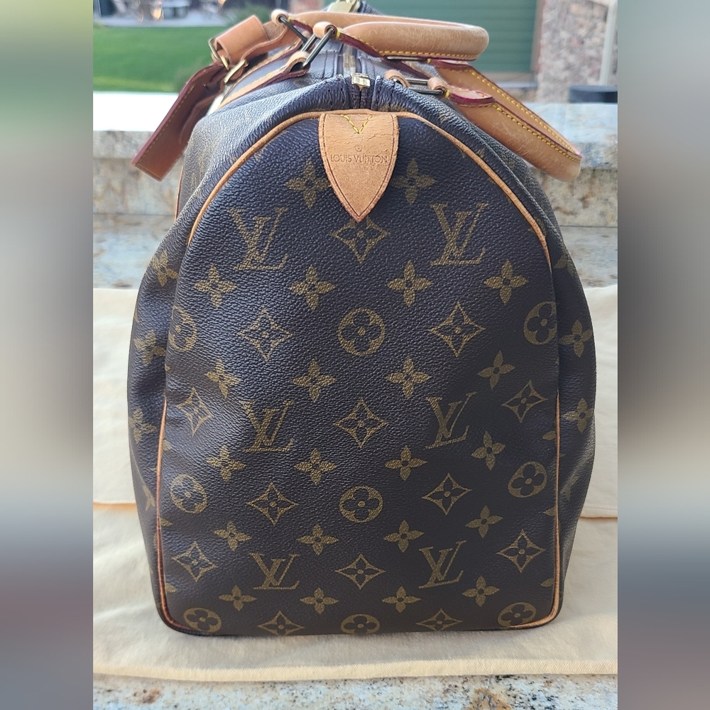 💥💥💥 SOLD💥💥💥 Vintage Louis Vuitton Monogram Brown Keepall 45 Bag - Picture 4 of 17